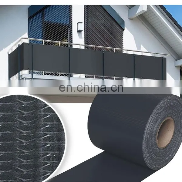 Anthracite Color Pvc Tarpaulin Privacy Stripe Screen Fence Strip Rolls photo-4