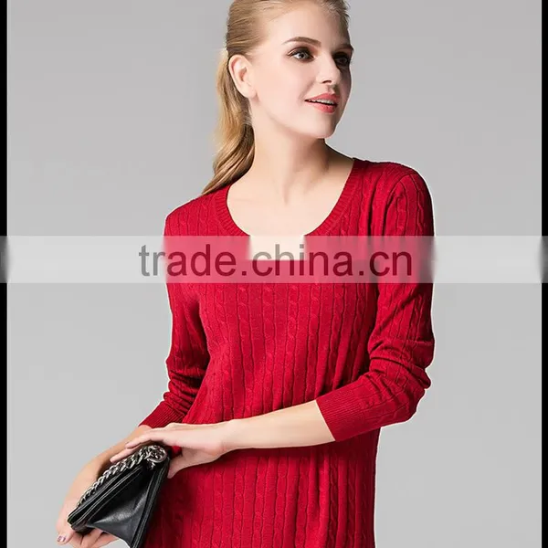 Special Design Chashmere Sweater Round Collar Sweater With Buttons on Back for Girls photo-4