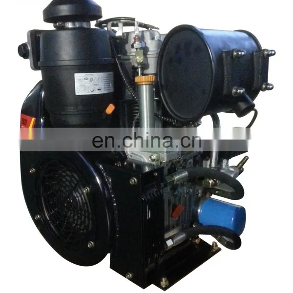 High Quality Air Cooled 2 Cylinders 4 Stroke SCDC Diesel Engine R292 photo-3