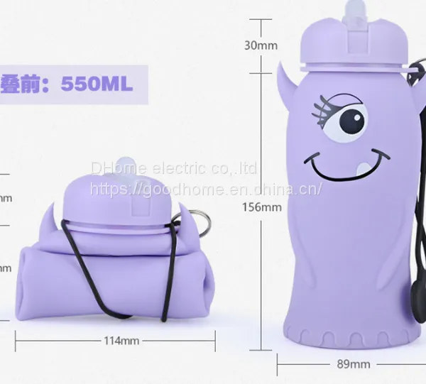 Sports Water Cup Student Portable Summer Silicone Leak Proof Water Bottle Children's Water Bottle Cup（Wechat:13510231336） photo-3