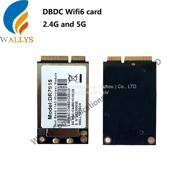 Wallys DR7915 MT7915 MT7975  модуль WiFi6 MiniPCIe 2T2R