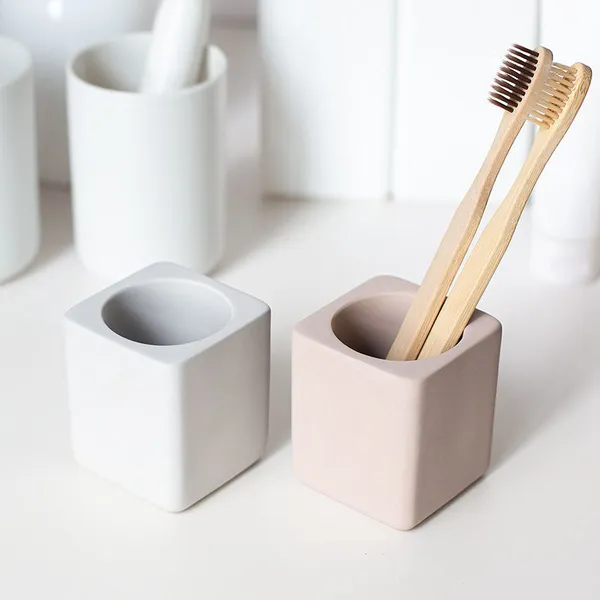 Square Diatomite Toothbrush Holder China Manufacturer & Supplier photo-2