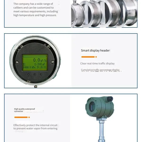 Qingliu Lugb-50 Vortex Flowmeter With Intelligent Remote Transmission, Two-wire System, 4 ~ 20ma.dc Current Signal photo-5