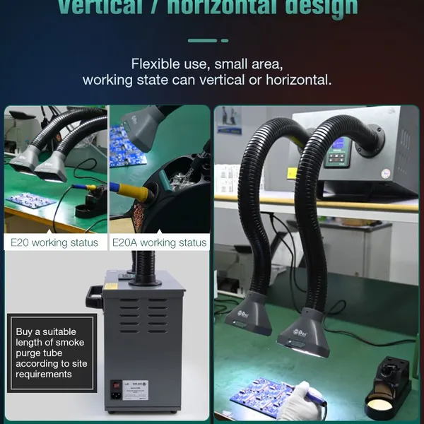 DES E20/E20A Intelligent Smoke Purification System Fume Extractor ESD Mat,air Purification photo-4