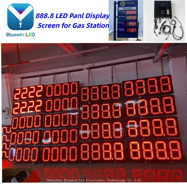 Modular Upgrade LED Gas Price Sign Changer Module Kit for Pylon Sign