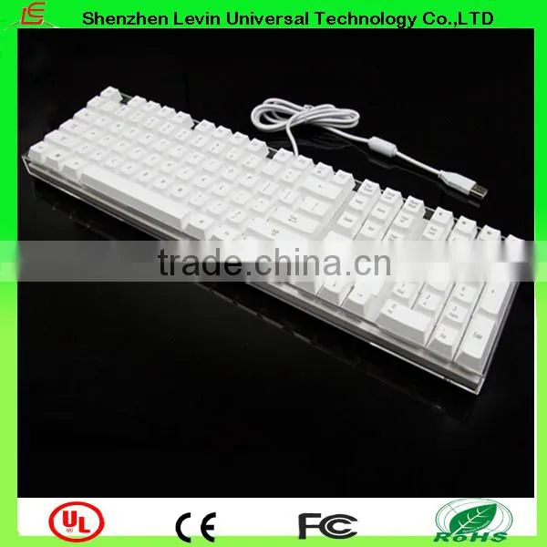 Fashional Good Touch Feeling Low Tapping Sound Wired Colorful Backlight Keyboard Mechanical