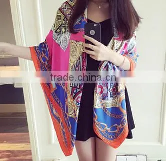 Factory Direct Supply Long China Pashmina Woman Printed Scarf photo-3