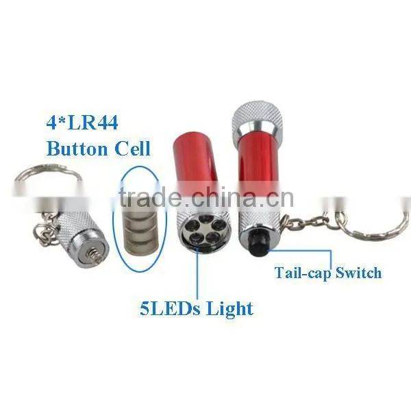 Alite YT - 305 Light Miniature Keychain 5LEDs Alumium Led Keychain Flashlight photo-4