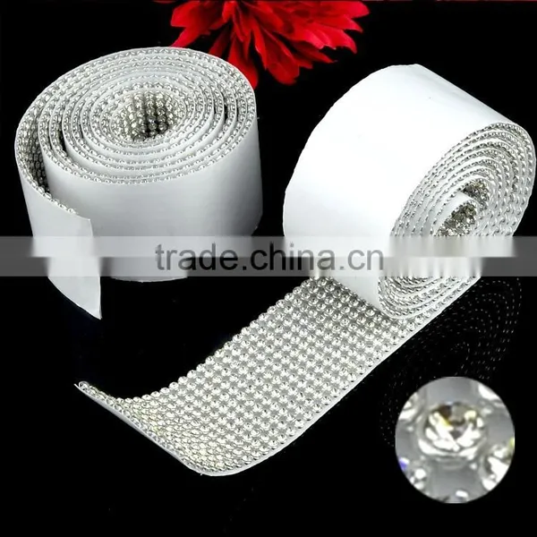 Top Quality Self Adhesive Crystal Stone Trimming With Aluminum Base 10 Rows and 12 Rows for Wholesale photo-2