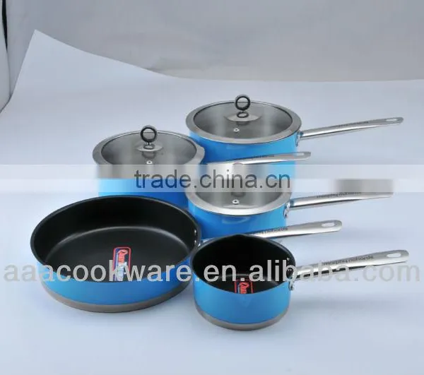Transparent High-temperature Painting Stainless Steel Kitchenware Sets photo-3