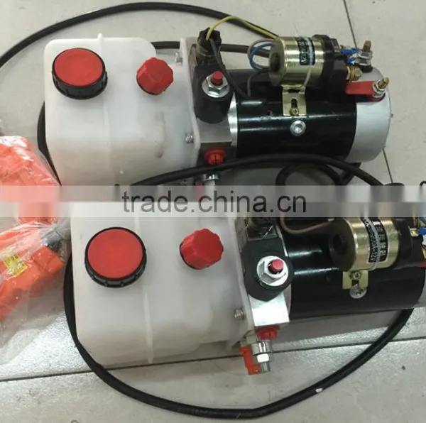 Manufacturer 12v dc Motor Hydraulic Power Unit photo-3