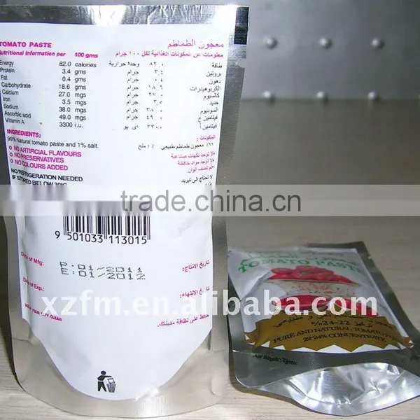Standing Pouch Tomato Paste Tomato Suace