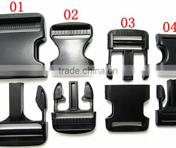 Black Plastic Regulating Buckle High Cost Performance Plastic Buckle for Bags&Belt in Different Sizes photo-3