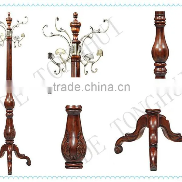 New Home Furniture Modern Rubber Wood Clothes Valet Stand (S-13#) photo-2