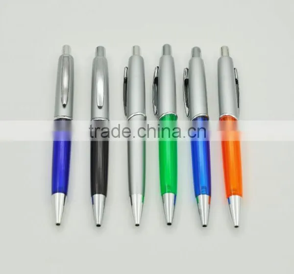 Made In China Best High Class Promotional Plastic Push Ballpoint Pen
