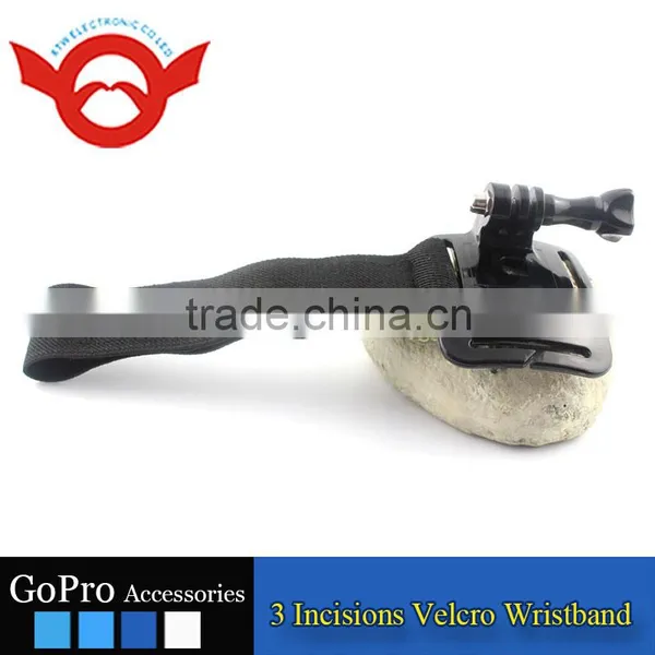 3 Incisions Nylon Wrist Band Belt Wrist Strap for Extreme Action Camera Gopro Hero 2/3/3+/4/4 Session photo-3