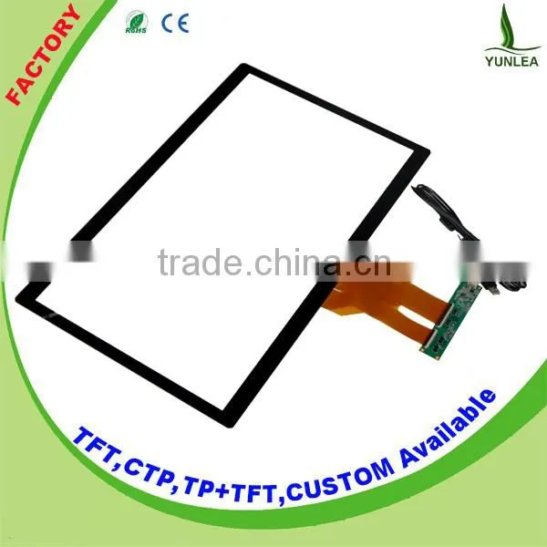 16:9 touch screen sensor panel 24" PCAP with EETI touch controller