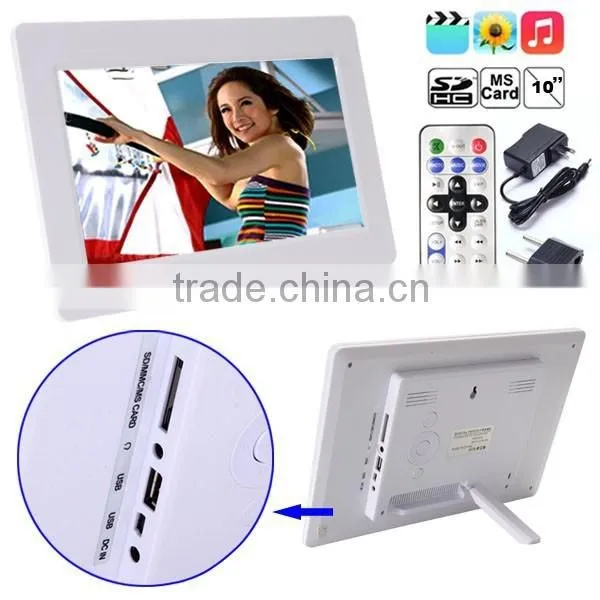 10.1 Inch Digital Photo Frame HD With Video MP3 MP4 Player Advertising Player