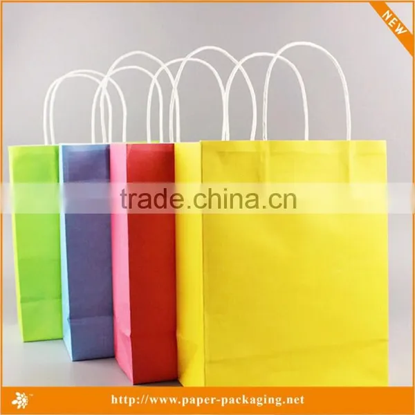 Factory Price Colorful Shopping Craft Paper Bag Wholesale photo-3