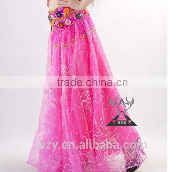 Fansy Golden Stage Performance Use Belly Dance Gypsy Skirt photo-6