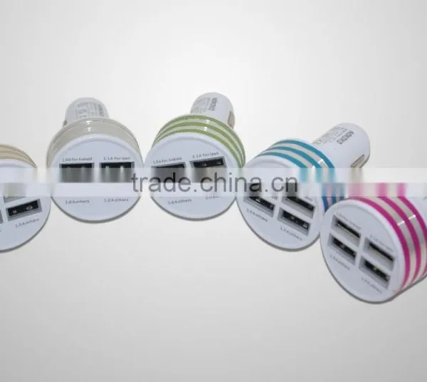 2016 the Newest Car Universal 12V 5.1A 4Ports USB Car Charger For Smartphone Tablet IPad photo-6