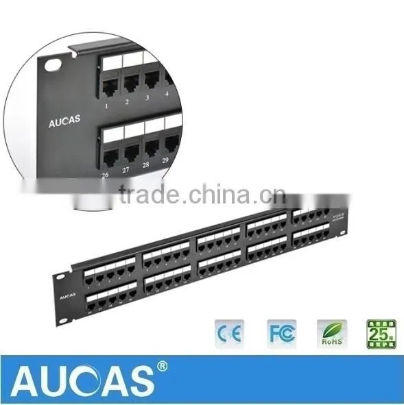 Aucas Taiwan Brand RJ11 Communication Cable Patch Panel 50 Port For Telephone Cable Hot Price photo-4