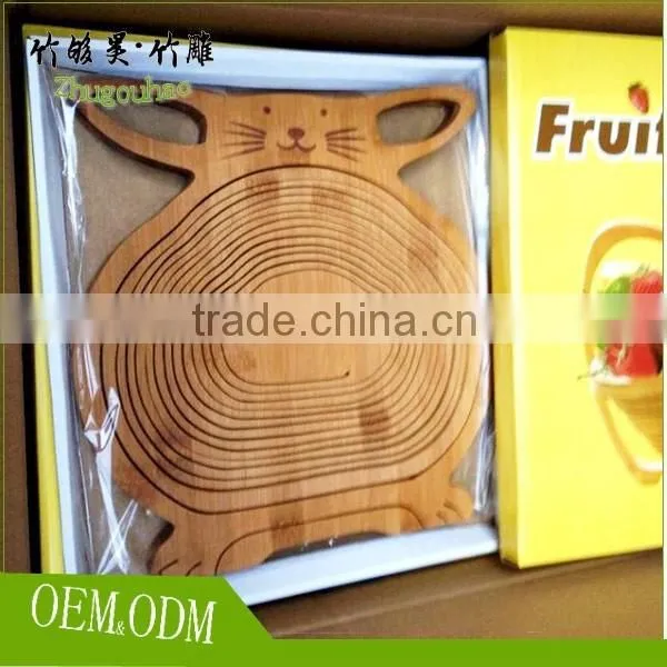 Eco-friendly Fruit Basket Made by Bamboo Kitchen Accessary photo-6