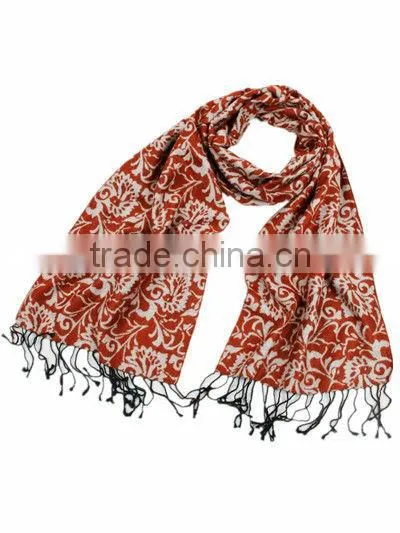 100% Silk Scarf Men Shawl With Tassel