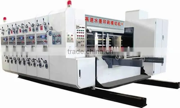 2016 New Type of Flexo 4 Colors Prining Slotting Die Cutting Machine for Car photo-4