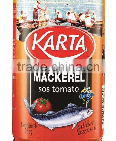 Fine Selection Canned Mackerel in Tomato Sauce (Tall Can 155g)