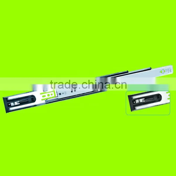 Hot Sale Zinc Plated High Quality Steel Full-extension Push-open Furniture/cabinet Drawer Slides (DS2111)