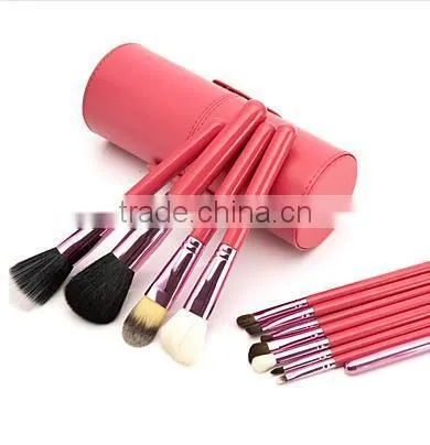 Professional 4 Colors New 12 Pcs Makeup Brush Cosmetic Make Up Brushes Set With Cup Holder Case Kit