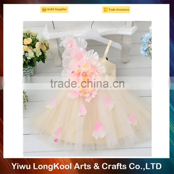 New Arrival Hot Sale New Model Big Flower 3 Year Old Girl Dress photo-3