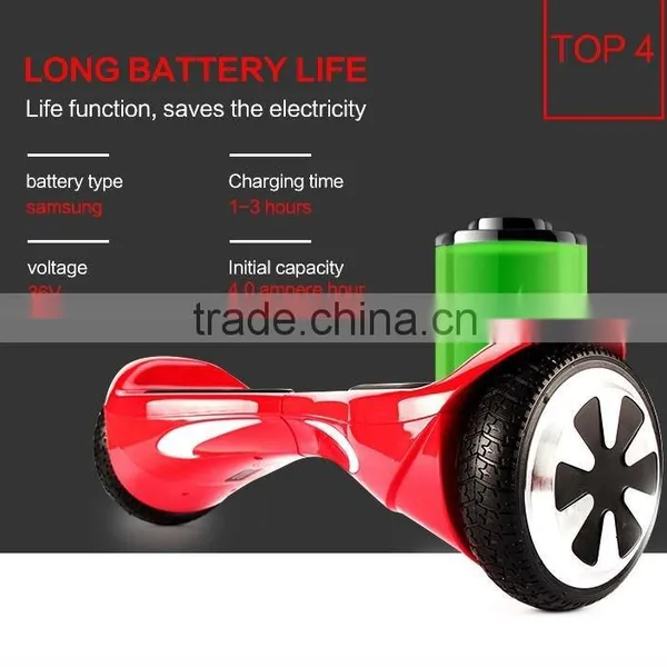 Nice Gift for Children High Quality 2016 Smart Balance Scooter Self With Samsung Battery photo-3