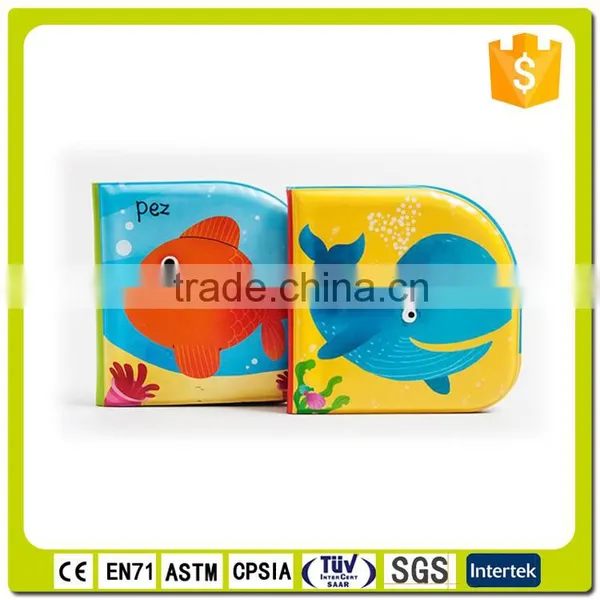 EN71 PVC Cheap Promotional Safe Baby Bath Book Toy Printing photo-6