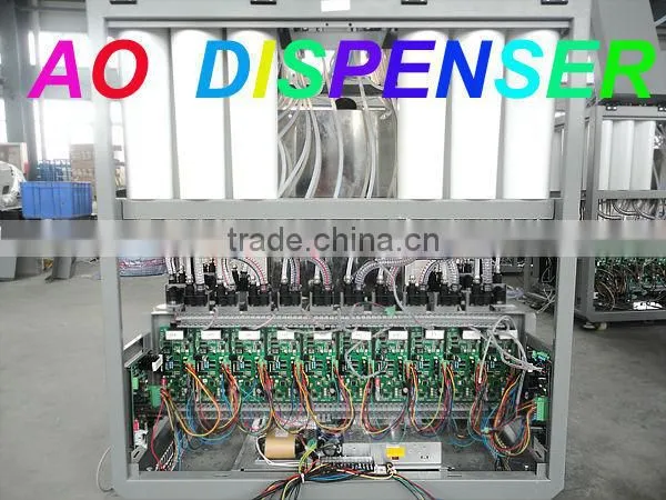 AO200 Simultaneous Automatic Color Tinting Equipment/0.077ml Accuracy Full Automatic Colorant Dispenser Machine