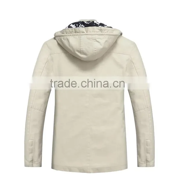Wholesale Washing Faded Long Fashion Heavy Cotton Winter Jacket For Men High Quality Man Jacket photo-2