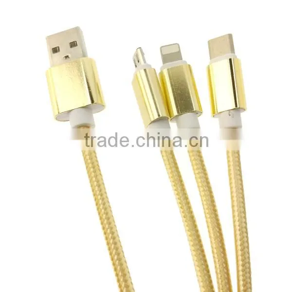 Hi-speed TPE/Nylon Braided USB Cable USB 3.1 Type C Cable photo-2