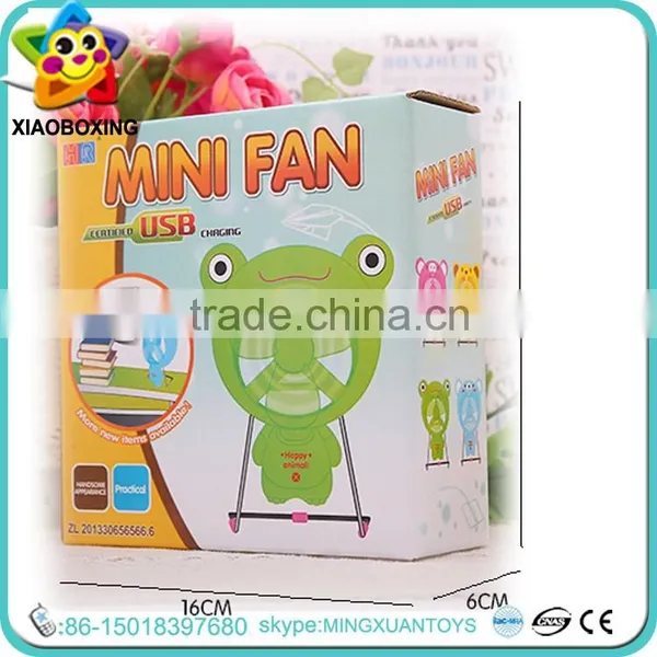 Promotional Gift Kids Plastic Electric qt Micro Usb Fan With Charger photo-3