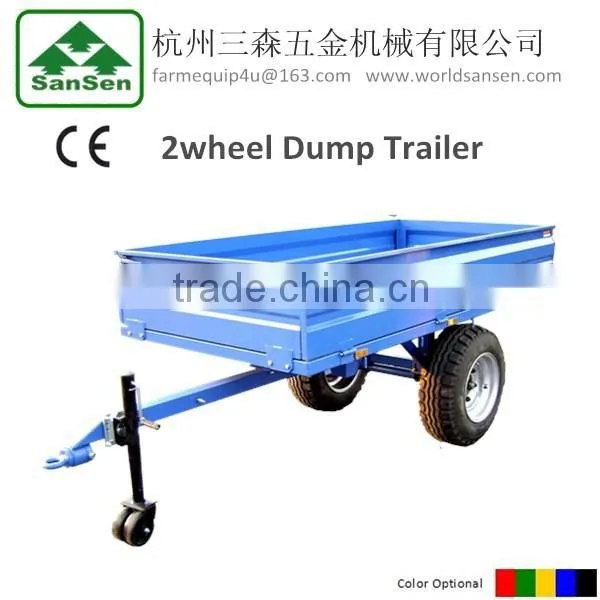 4000kgs Hydraulic Tipping Trailer , Farm Trailer for Tractor photo-4