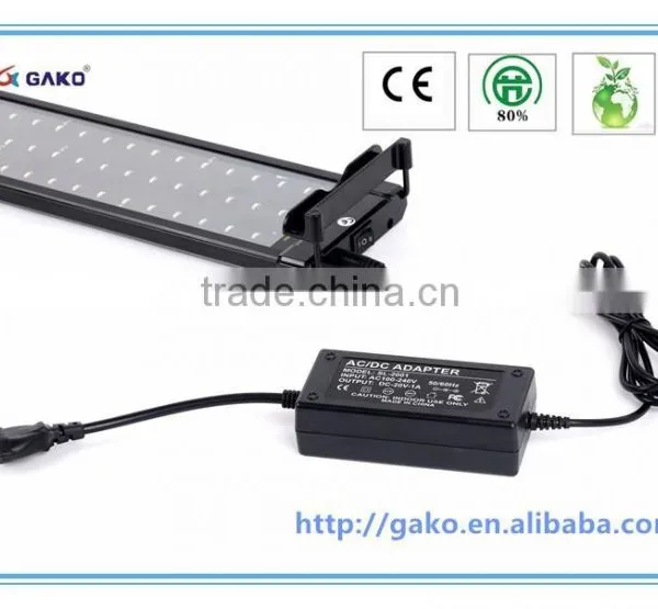 50cm 11W Led Aquarium Light White14000k+ Blue460nm Curve Led Light Bar Mounting Bracket photo-4