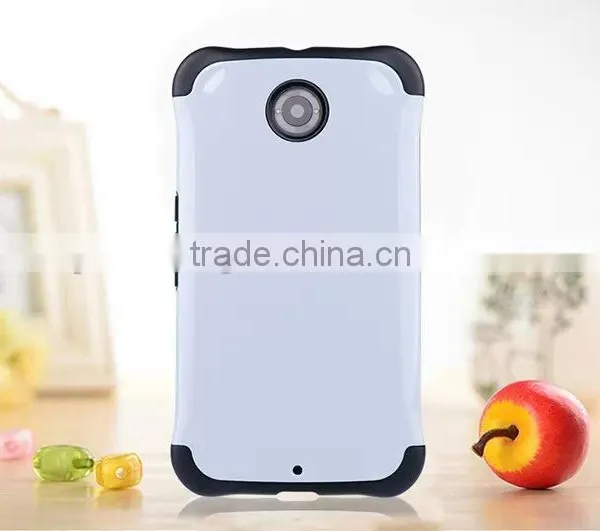 High Quality TPU+PC 11 Colors Custom Back Case Cover for Nexus 6, for Google Nexus 6 Cellphone Case photo-2