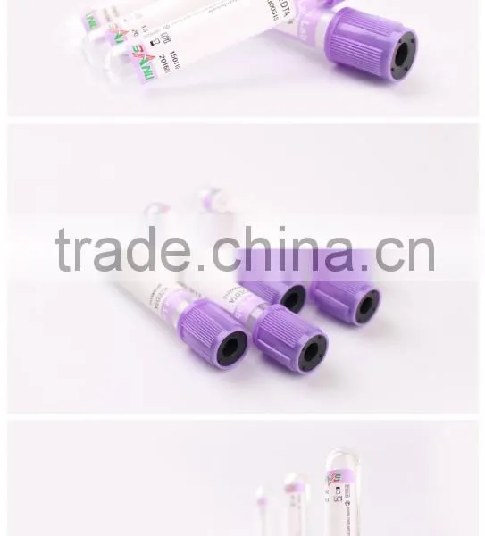 CE and ISO Approved EDTA K2 K3 Purple Color Cap Vacuum Blood Test Tube photo-2