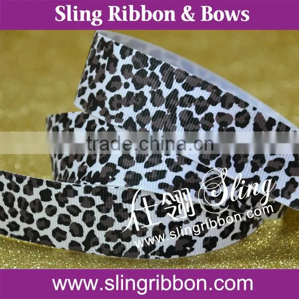 1.5 Inch Single Faced Leopard Printed Ribbon photo-4
