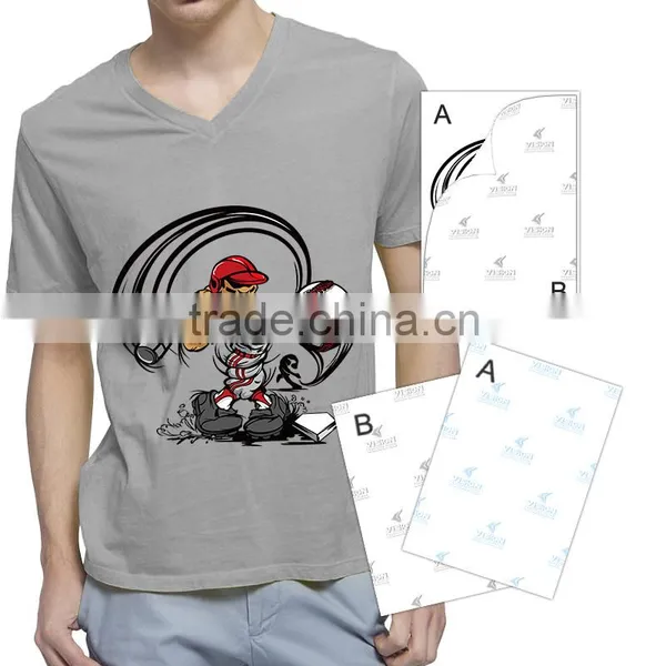 Yesion Wholesale Transfer Paper, A3 Dark T-shirts Self Weeding Transfer Paper Use OKI Printer photo-3