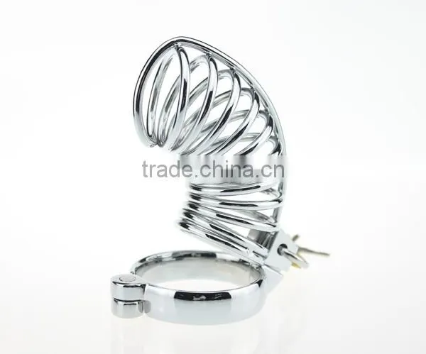 Padlock Hand-polished Sex Toys For Men Stainless Steel Lockable Penis Cage photo-6
