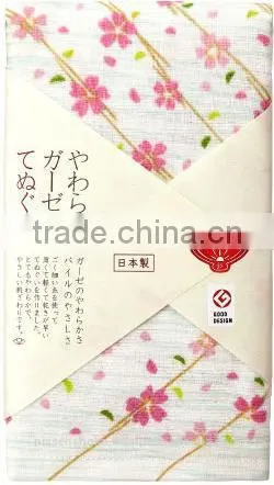 Nice Flower Design Towel and Easy to Use With Good Absorbency Made in Japan photo-2