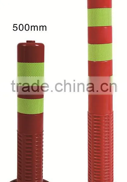 Reflective & Flexible Plastic Warning Post For Traffic
