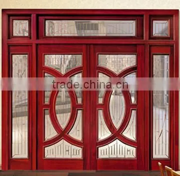 Hot Sale Solid Wood Frame Sliding Glass Door