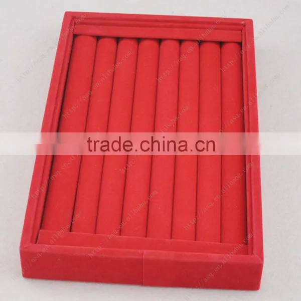 Red New Design Display Velvet Jewely Ring Box photo-3